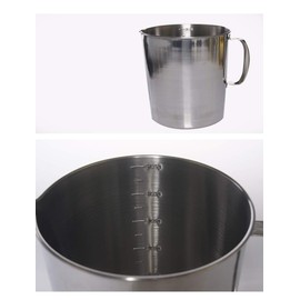 Stainless Steel Beaker, Pitcher with Handle, 169oz 5000ml 5 Liter
