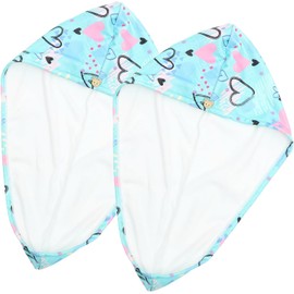 PRETYZOOM Toallas Secas de Microfibra 2piezas para Cabello, Secado Rápido y Protección contra Calor, Diseño Elegante para Uso en SPA y Salón