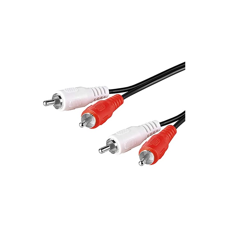Pencilupnose 2RCA to 2RCA Cable 1m, 2 RCA Male to