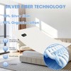 Grounding Sheet for Sleep Wellness, 203x99cm Earthing Mat with Silver