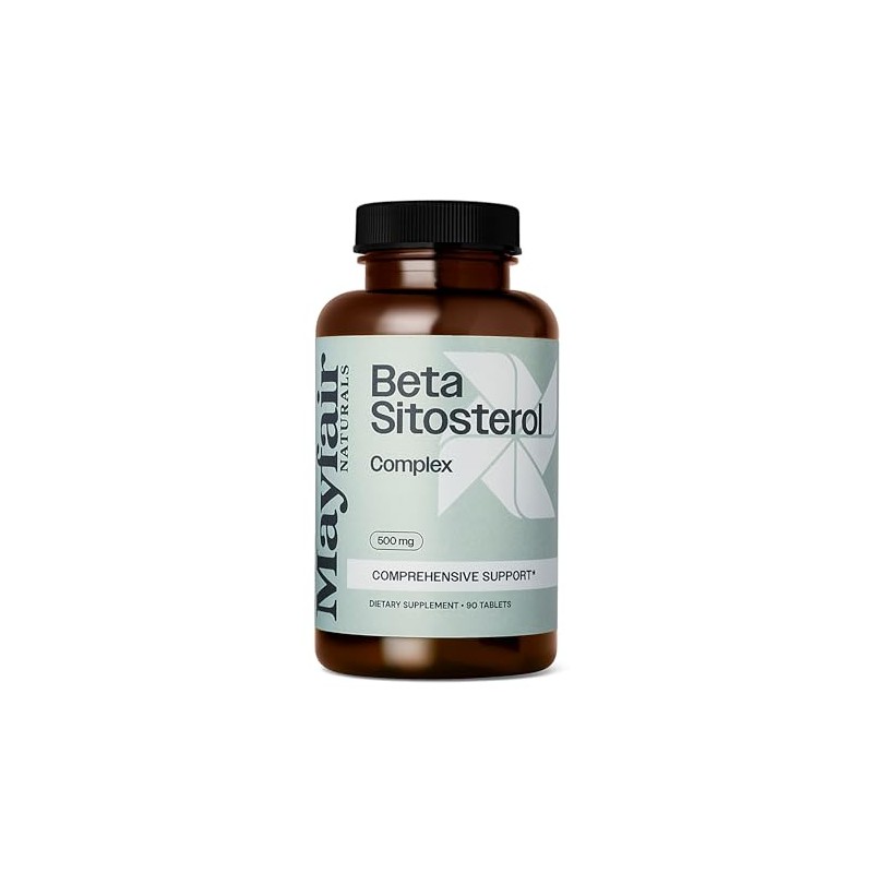 “Complejo Beta Sitosterol, 500mg, de origen vegetal, 90 tabletas, suplemento