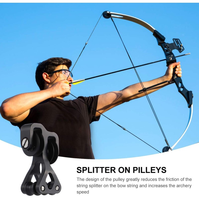 QOOWFEANIG Archery Cable Slide Composite Pulley String Splitter String Splitter