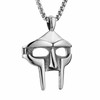 AsAlways Stainless Steel MF DOOM Mask Necklace Hip Hop Rap