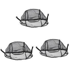 3pcs Wig Cap Non Closure Wig Cap for Hair Net Black Grip Comfort Band Wig Cap Grip Mesh Liner U Part Wig Elastic Wig Band Wig Breathable Wig (Black, One Size)