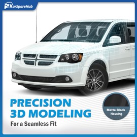 KarSpareHub Headlights Assembly for 2011-2020 Dodge Grand Caravan, for 2008-2016 Chrysler Town Country Headlamp Replacement Passenger and Driver Side