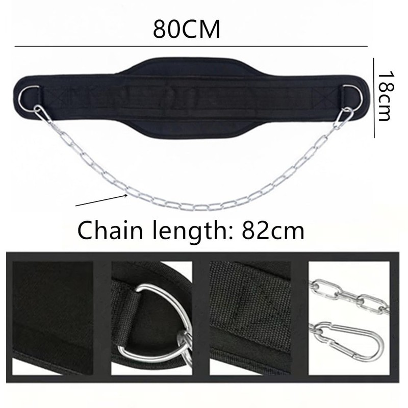 Dip Belt, Dip Belt for Weight Lifting, Adjustable Pull-up &