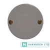 White PVC Circular Box Lid - 65mm Diameter with 2