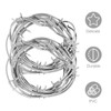 Toyvian 2pcs Barbed Wire 8ft/240cm Imitation Barbed Wires Prop Fake
