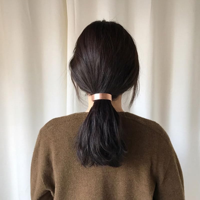 [ナカノヤ] NAKANOYA バレッタ 1個 金属 合金 メタル 半月バレッタ ポニーバレッタ ヘアクリップ