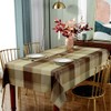 SASTYBALE Tablecloth Checkered Polyester Table Cloth Dust-Proof Wrinkle Resistant Heavy