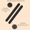 BANSHAN 12 PCs Professional Nail Files Double Sided Emery Boards