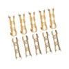 Oumefar 100pcs/set Quick Connect Wiring Terminal Docking Connector Compact Brass