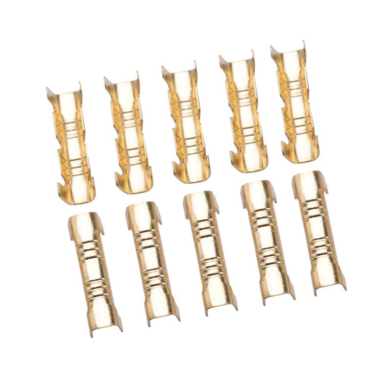 Oumefar 100pcs/set Quick Connect Wiring Terminal Docking Connector Compact Brass