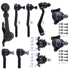 ASAPE 10 Pcs Suspension Kit - Fit 1993-1998 for Toyota T100 1989-1995 for Toyota Pickup, Include - Front Inner Tie Rod End Outer Tie Rod End Lower Ball Joint Upper Ball Joint Idler Arm Pitman Arm