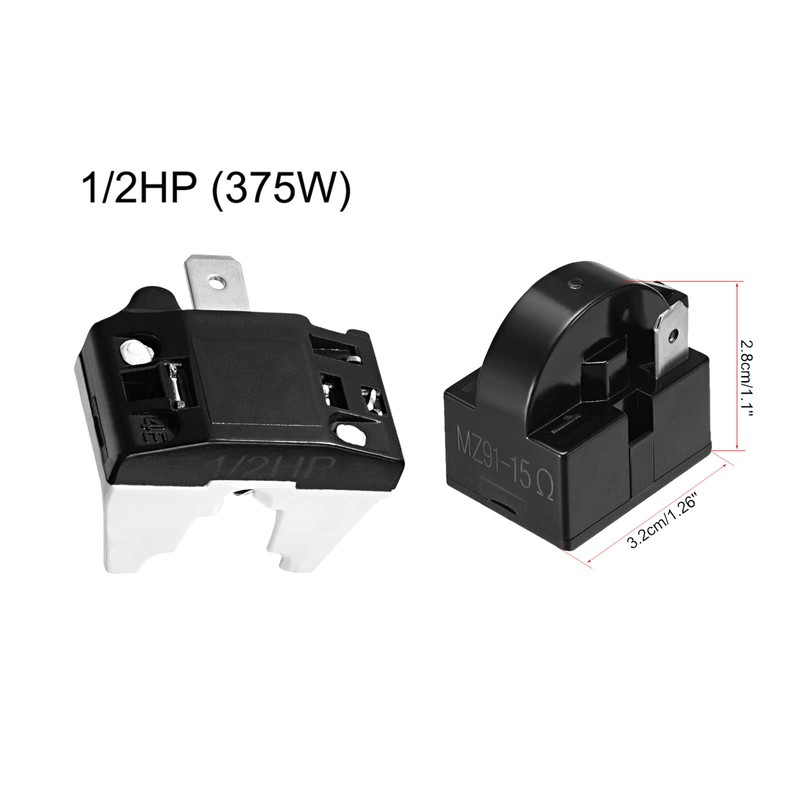 QUARKZMAN 1 Pack Start Relay Black 1 Pin and 2