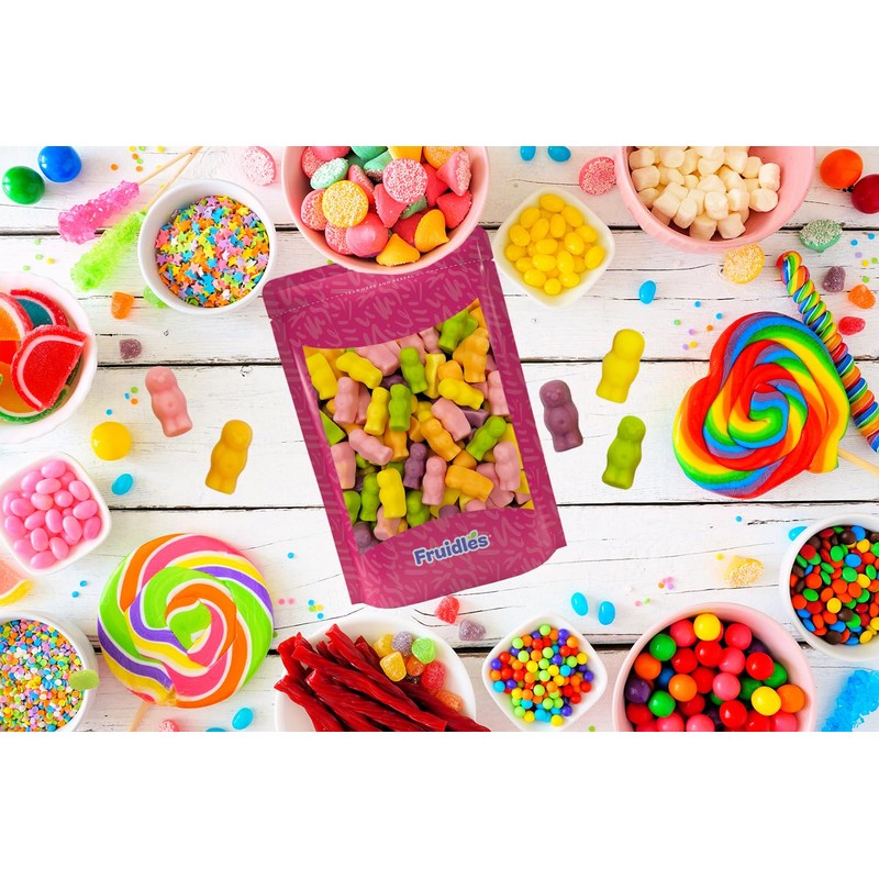 Jelly Babies, English Style Chewy Gummy Candy, Non-GMO (Half-Pound)