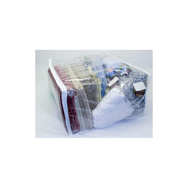Fba Clear Vinyl Zippered Storage Bags 24x20x11 Inch Set of