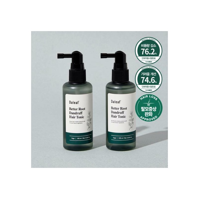 DALEAF Better Root Dandruff Hair Tonic 100mL*2ea - DALEAF Better