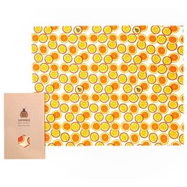SuperBee Beeswax Food Wrap - Super Large 40cm x 50cm, Pears