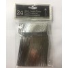 Silver Plastic Mini Fork- 24 count