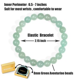 XIANNVXI Crystal Bracelet Women Men Pearl Bracelet Gemstones Healing Stones Bracelet Beads Elastic Bracelets Natural Stone Jewellery, Stone