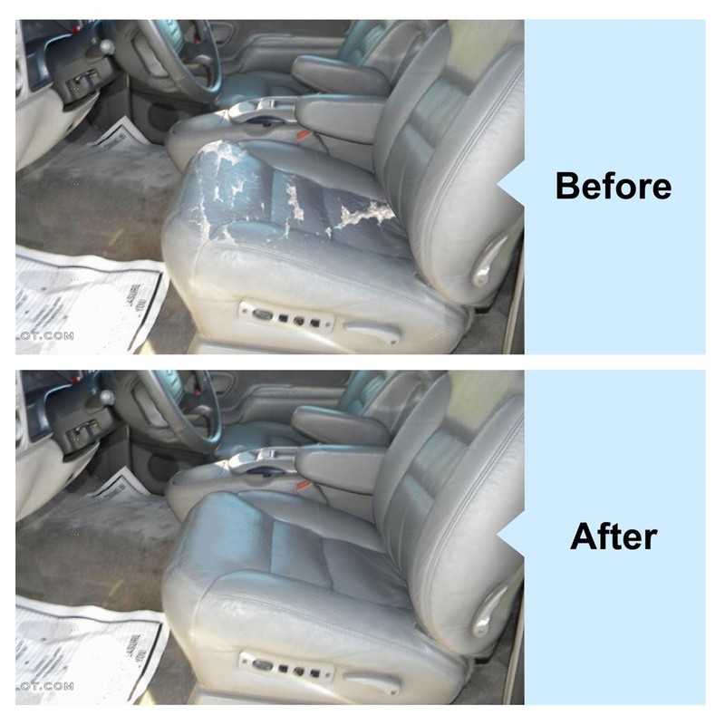 NLQR Front Driver Side Bottom Replacement Leather Seat Cover Compatible