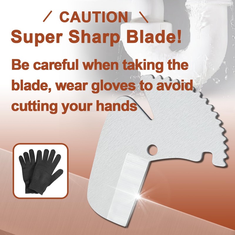 Kerry 1PCs Pipe Cutter Replacement Blade (for 2-1/2" Cutter), PVC