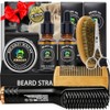 Kit de alisador de barba para hombres, kit de crecimiento