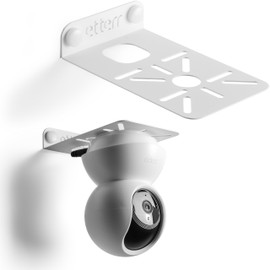 Camera Mount, WiFi Surveillance Indoor Outdoor Baby Camera Wall Mount Anti-Theft Security White