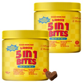 Boom Boompo Dog Superbite Nutritional Supplement, 50 Tablets, Comprehensive Nutrient, 2 Pieces / 붐붐포 강아지 슈퍼바이트 영양제, 50정, 종합영양제, 2개