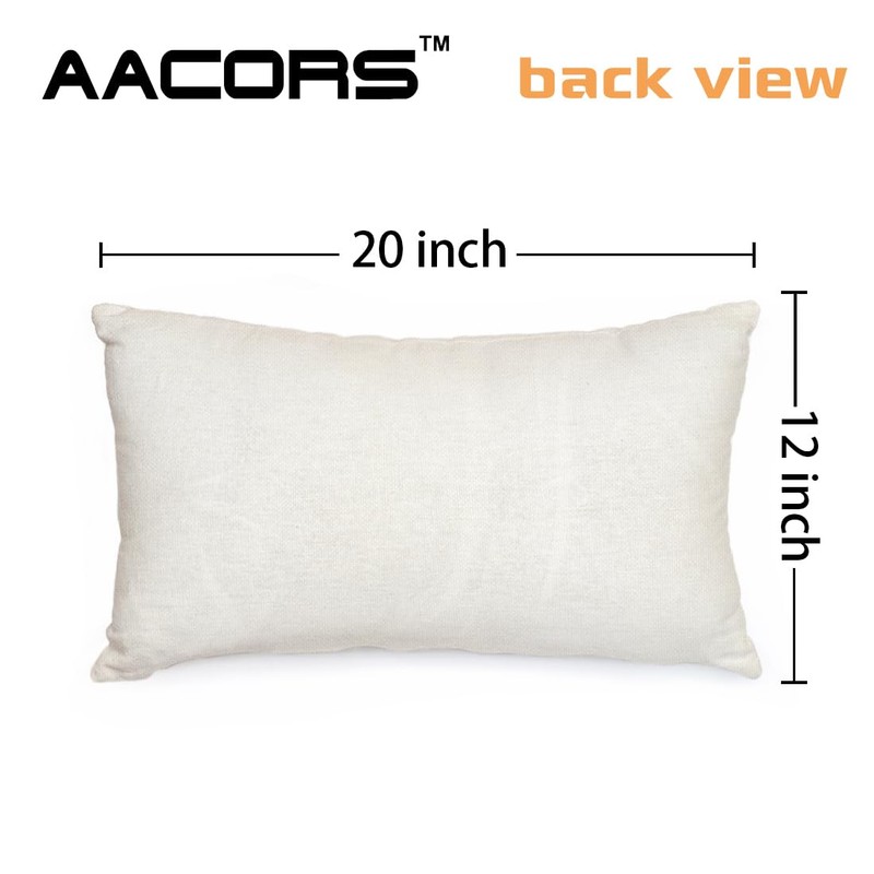 AACORS Mardi Gras Pillow Cover 12x20 Inch Masquerade Fleur De
