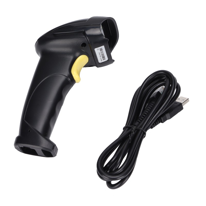 Barcode Scanner Wired Lasers Fast Stable Sensitive Accurate Ergonomic Handheld