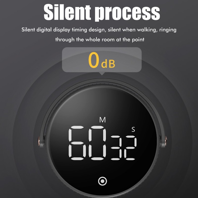 Digital Kitchen Timers Large LED Display Magnetic Countdown Countup Timer