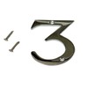 3 Inch Polished Chrome Screw-On Number 3 – House Door