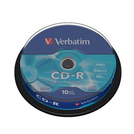 Verbatim 43437 - 10PK 80Min 52X CD-R Spindle