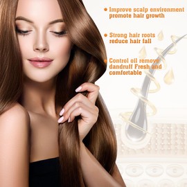 Anti-Hair Fall Hair Loss Shampoo, Anti Hair Loss Shampoos for Women, Ginseng Ginger Hair Growth Shampoo, Rich in Various Plant Extracts for All Hair Types (100ml, 3Pcs)