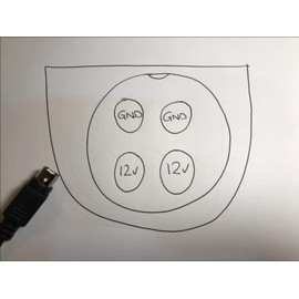 Replacement for 12V 10A AC-DC Switching Adaptor Regulated Power Supply 4 Pin DIN 12V 2 BOTTOM