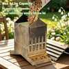 Samhe Bird Feeder, Hanging Metal Bird Feeder House Outdoor for