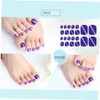 Ipetboom 5pcs Press on Toenail Tips False Toe Nail Fake