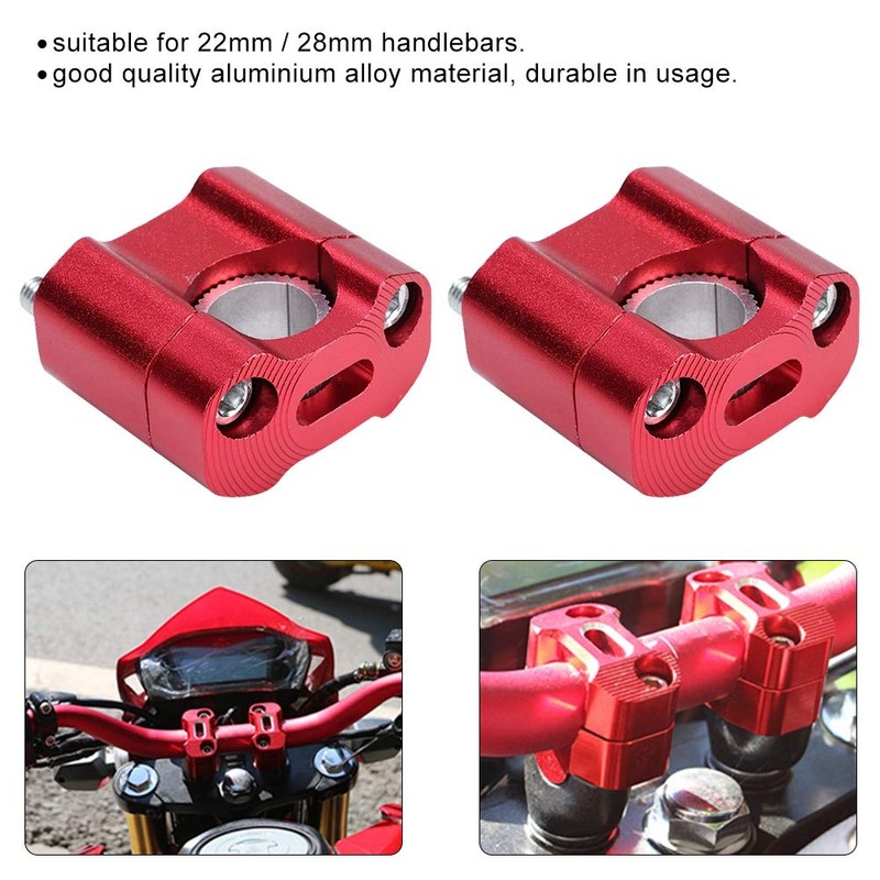 Handlebar Riser 1 Pair 22 mm 28 mm Handlebar Clamps