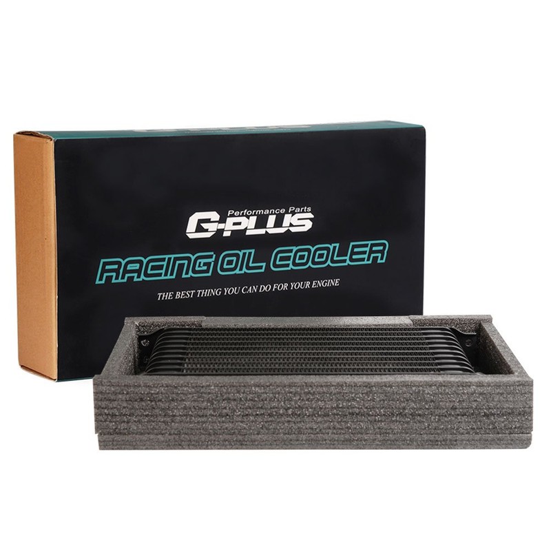 G-PLUS Universal 10 Row AN10 Engine Transmission Oil Cooler Kit