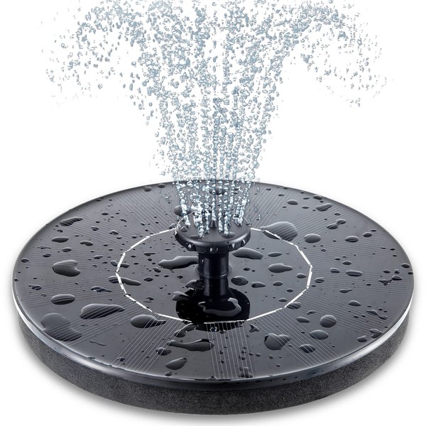 Mademax Solar Bird Bath Fountains Pump, Upgrade 1.4W Solar Fountain