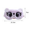 Mikinona Plush Cartoon Eye Pattern Eye Mask for Travel Home