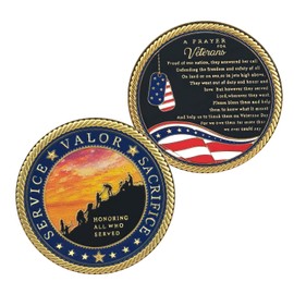 AtSKnSK Military Veteran Challenge Coin Honor All Who Served