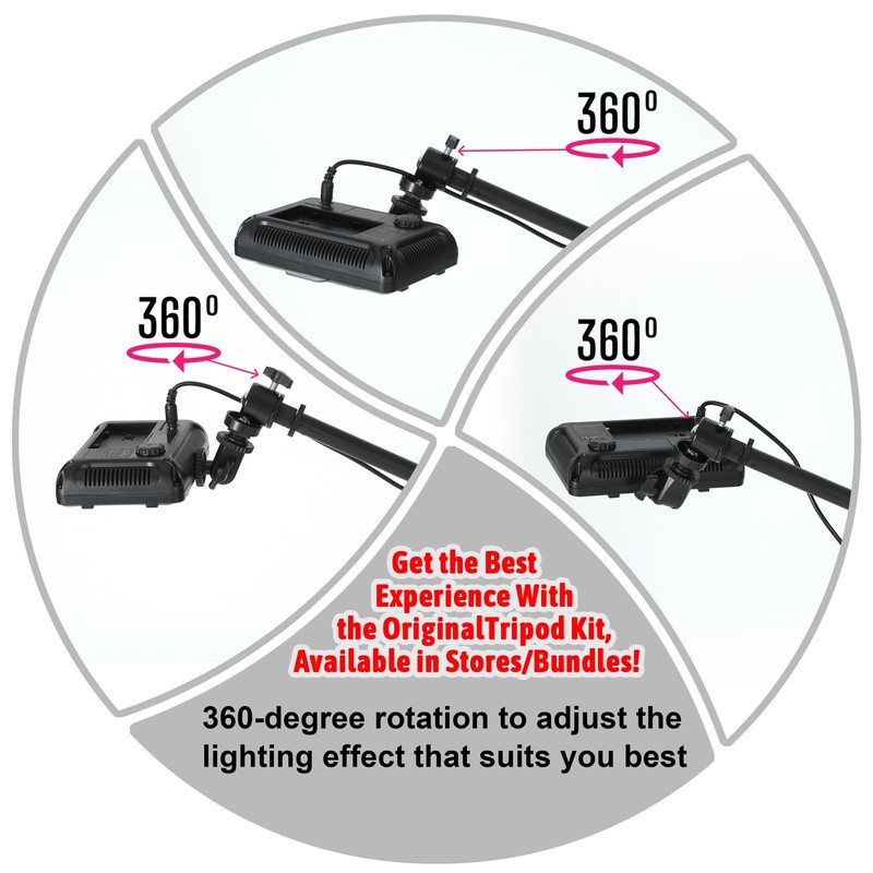 Polarized LED Tattoo Work Light Specialized Tripod for Optimal Stability