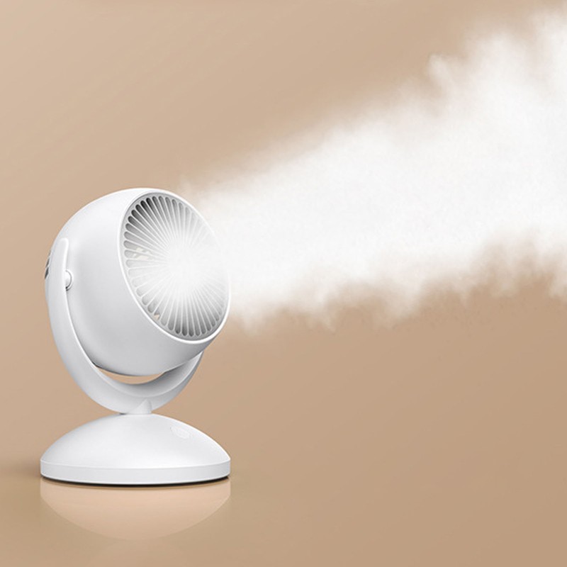 Table Fan 4 Speed Modes Stable Base Ultra Quiet Rechargeable