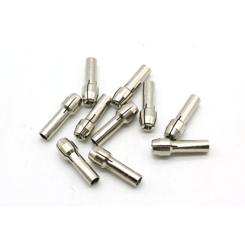 TEMO 10 pc Durable Shiny 3/32 Inch Rotary Tool Collet