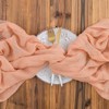 Aoksunova Muslin Wedding Table Runner, Apricot, Decorative Cheesecloth Fabric, 80