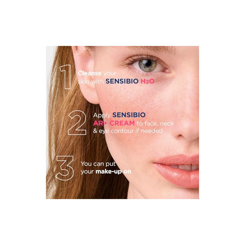 BIODERMA, Tratamiento Facial, Sensibio AR+, Cuidado Dermatológico para Rosácea, Calma