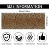 FNLNDO Leopard Bathroom Rugs 17"x 47" Long Bath Rugs Cheetah